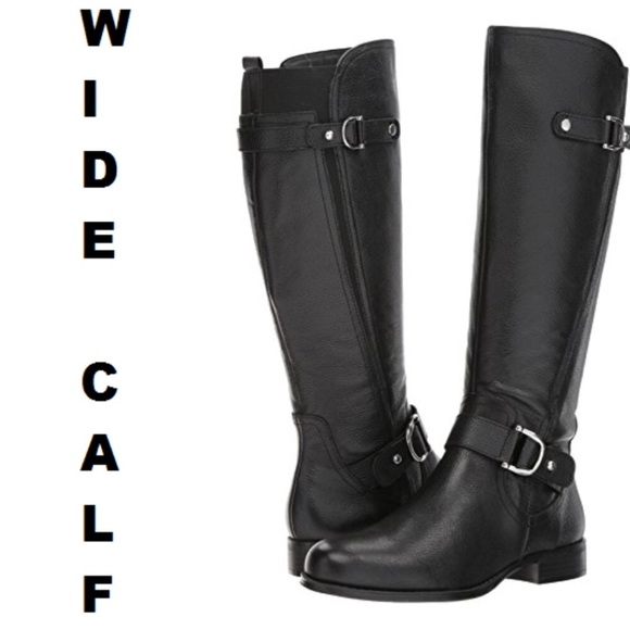 NWB 9W wide width + Wide calf leather boots - Picture 2 of 8
